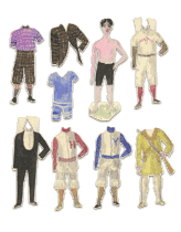 Paper doll and clothing by Benjamin T. Stephenson