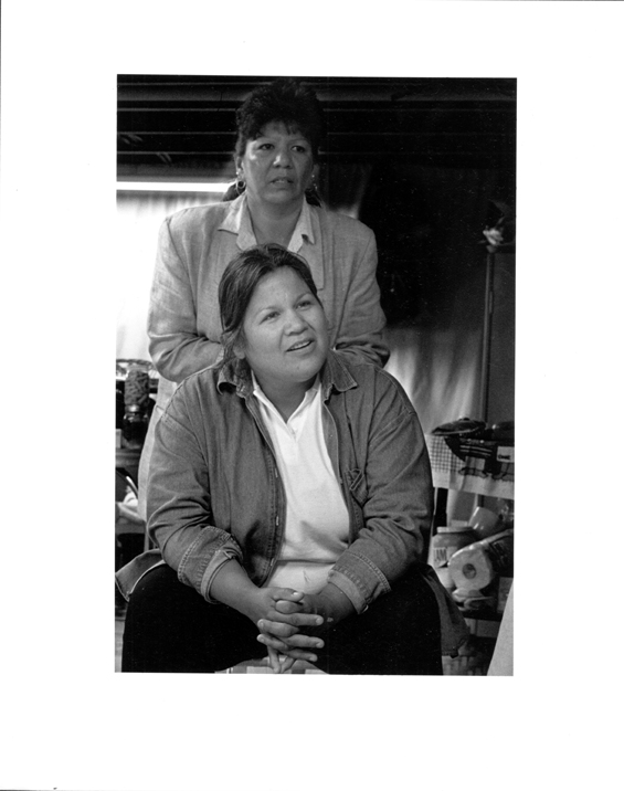 Katsi Cook at an Akwesasne Task Force on the Environment Vision Workshop, 2002. Katsi Cook Papers.