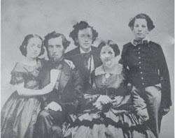 Luther Bodman, Jr. and family, circa 1855.  (Bodman Family Papers)