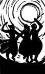 dancing women graphic