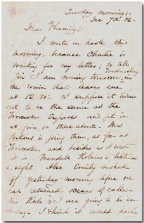 Letter from Susan Hale to her family, 1852