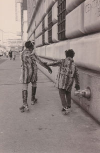 "Skate sisters, New York City," 1970