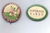 Suffrage buttons, n.d.