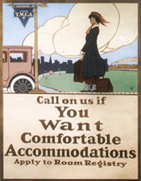 YWCA poster, Room Registry, undated