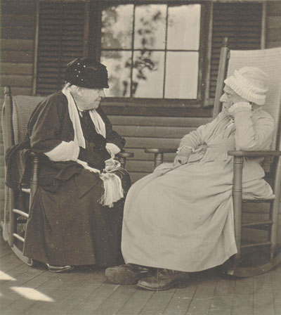 Ellen Wright Garrison and Lucy Gibbons Morse, circa 1926