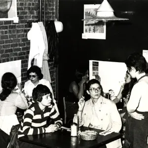 Patrons dine at Mother Courage, c.1972-1977