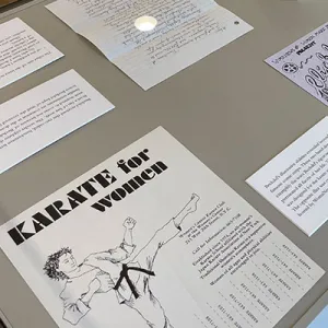 Materials from Alison Bechdel exhibition