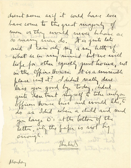 Herbert Bodman to Theodora Dunham, 1917