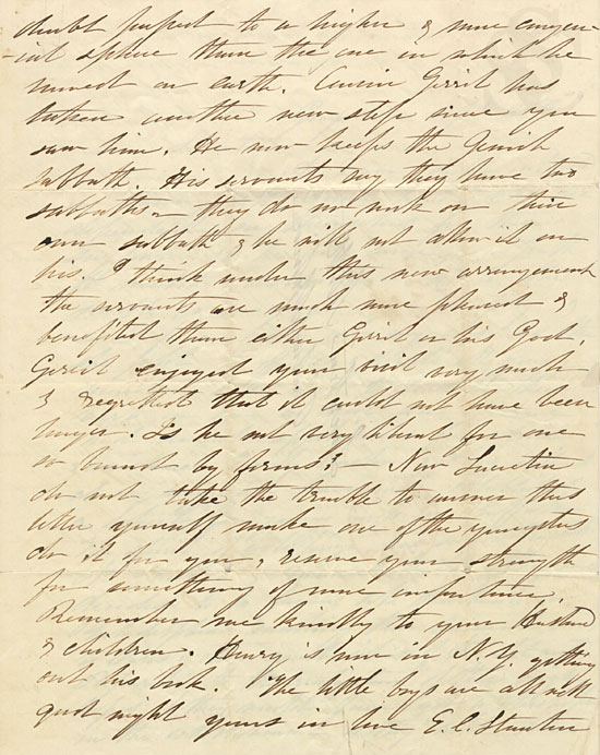 Elizabeth Cady Stanton to Lucretia Mott, 26 September 1849