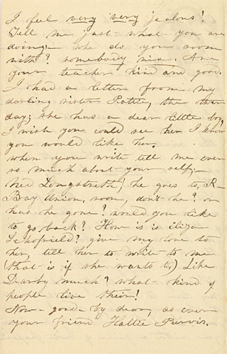 Hattie Purvis to Ellen Wright Garrison, 1856