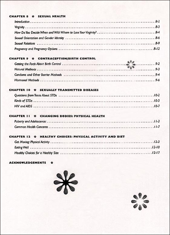 Our Health Our Futures, book, Table of Contents, p. 2