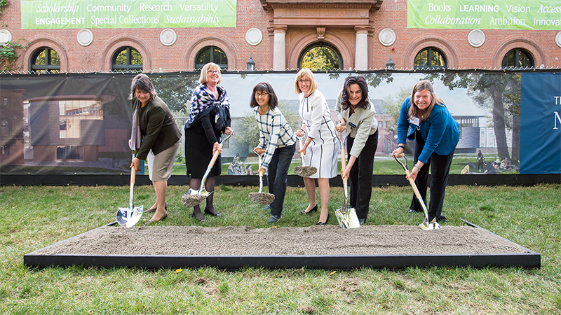 Groundbreaking for the new Neilson Library