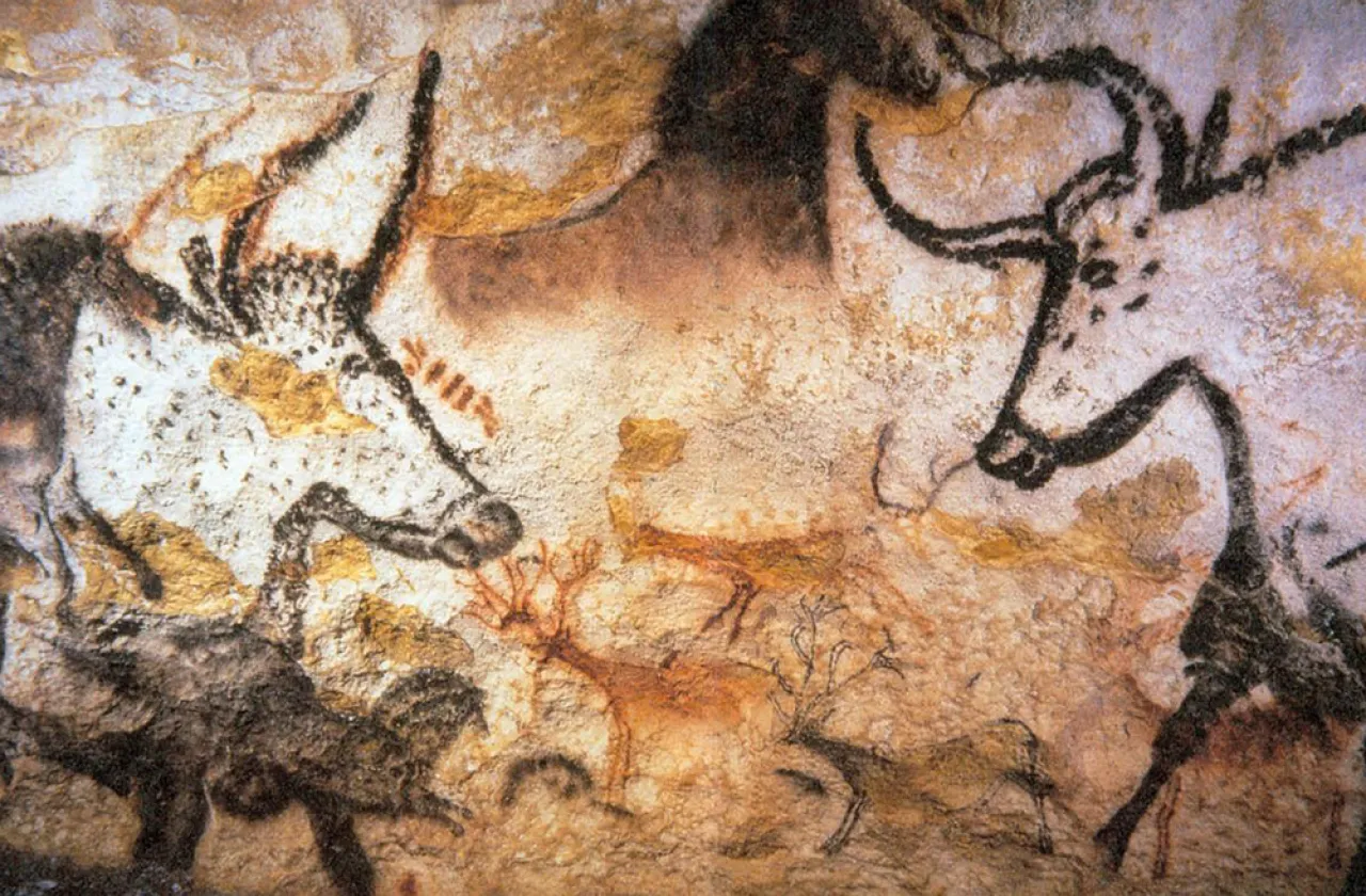 Paleolithic cave paintings of southern France