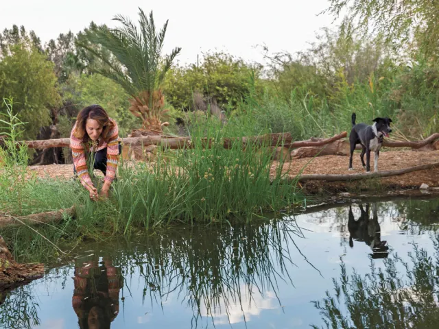 Susan Sorrells and dog