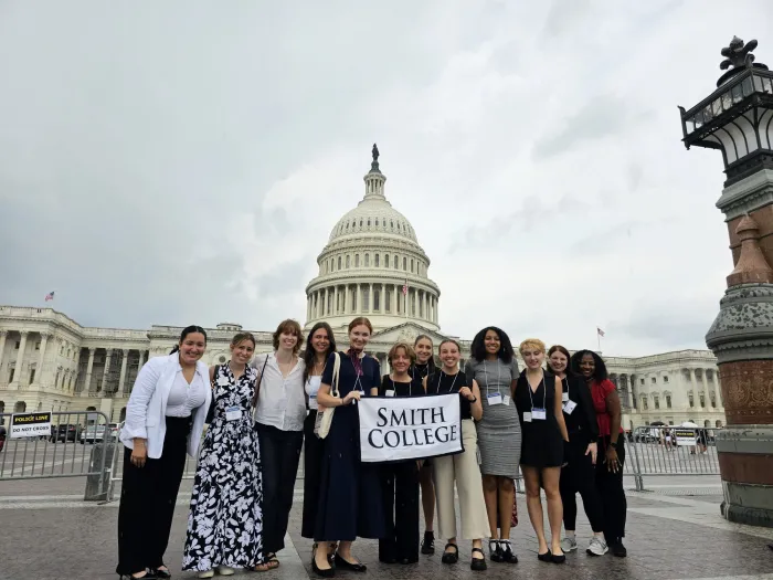 During a career trek to Washington DC in July 2024, students toured the U.S. Capitol and attended a panel discussion with Smith alums who are currently working in Congress.